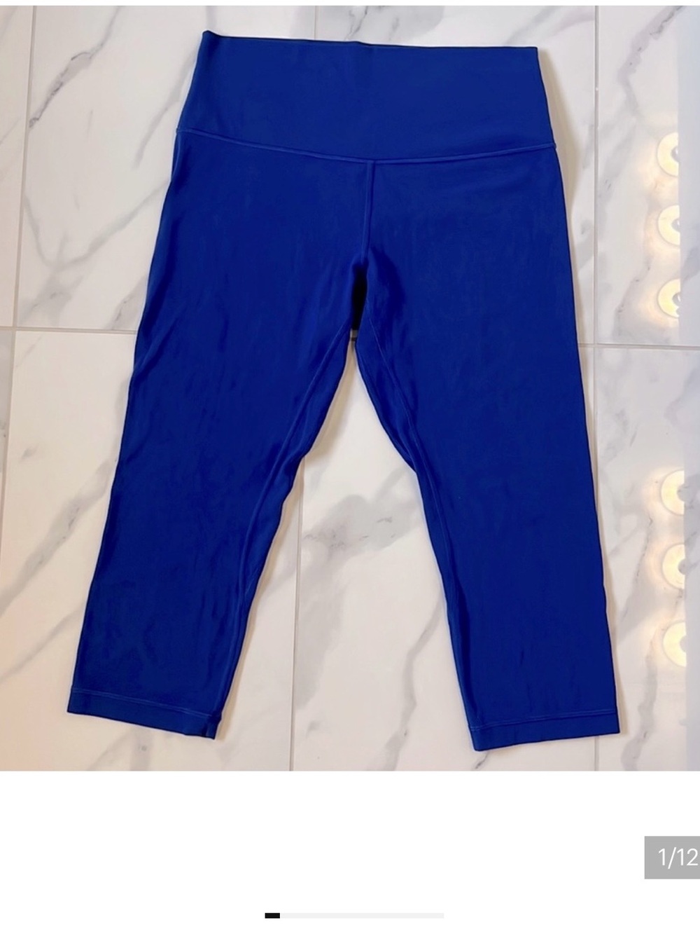 Lululemon Blue Sapphire Align Pant High Waist Cropped Leggings Women’s Size 10